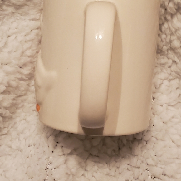 Vintage OTAGIRI 3D GOOSE DUCK Pink Bow 8oz MUG Embossed Stoneware Cottagecore - Picture 2 of 7